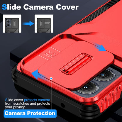 For Motorola Edge 5G 2024 Sliding Camshield Phone Case(Red) - Motorola Cases by buy2fix | Online Shopping UK | buy2fix