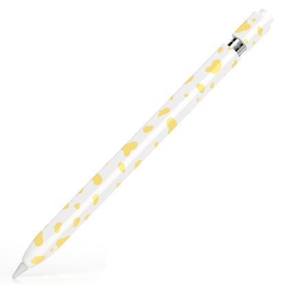 For Apple Pencil 1 Cow Pattern Stylus Silicone Protective Cover(Yellow) - Pencil Accessories by buy2fix | Online Shopping UK | buy2fix