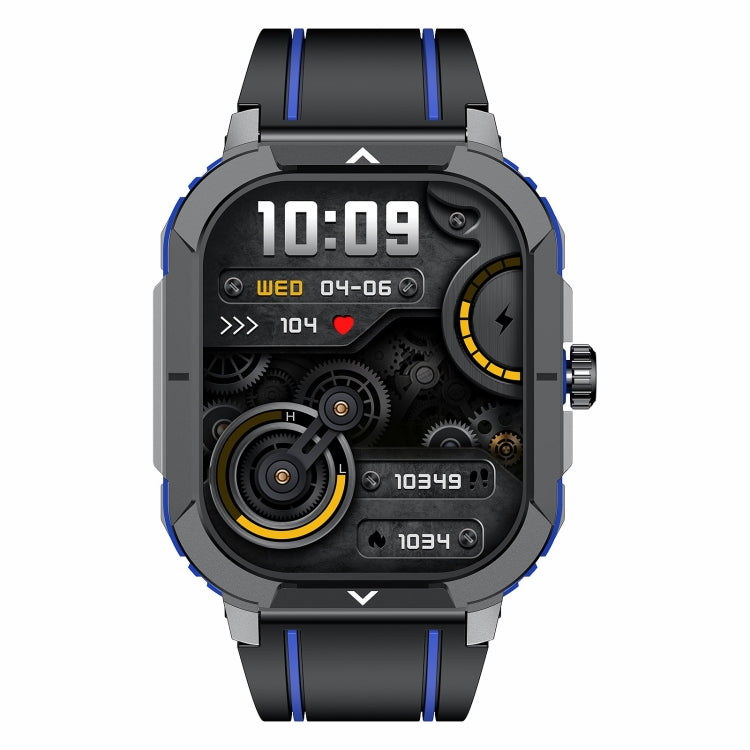 LEMFO HK56 2.06 inch BT5.3 IP68 Sport Smart Watch, Support Bluetooth Call / Message Notification / Heart Rate / Blood Pressure Health Monitor(Blue) - Smart Watches by LEMFO | Online Shopping UK | buy2fix