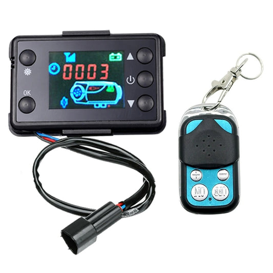 Car 12V / 24V Parking Heater LCD Monitor Switch with Remote Controller(Black) - Engine Fittings by buy2fix | Online Shopping UK | buy2fix