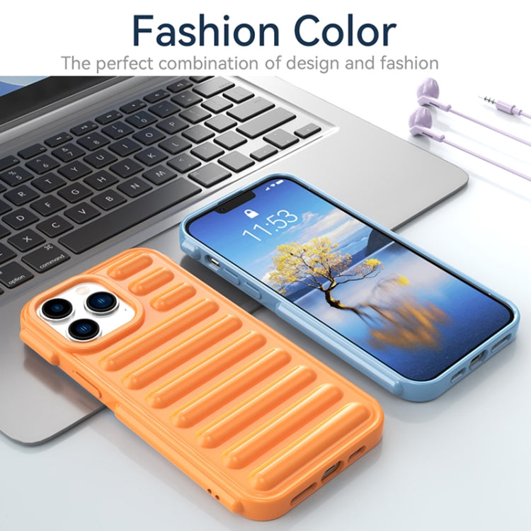 For iPhone 16e Capsule Series Candy Color TPU Phone Case(Orange) - iPhone 16e Cases by buy2fix | Online Shopping UK | buy2fix