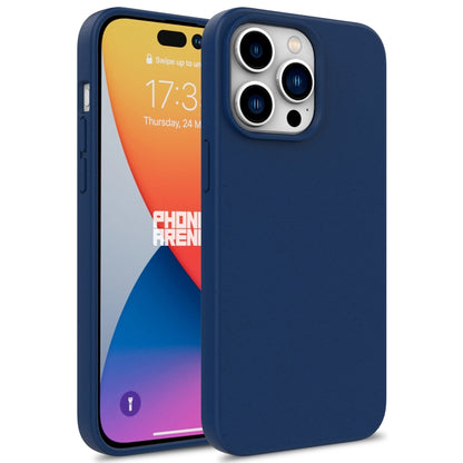 For iPhone 16 Pro Max Wheat Straw TPU Phone Case(Blue) - iPhone 16 Pro Max Cases by buy2fix | Online Shopping UK | buy2fix