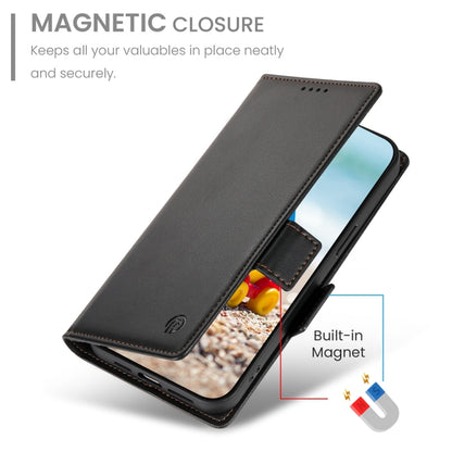 For Google Pixel 9 Pro Side Buckle Magnetic Frosted Leather Phone Case(Black) - Google Cases by buy2fix | Online Shopping UK | buy2fix