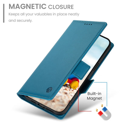 For Google Pixel 9 Side Buckle Magnetic Frosted Leather Phone Case(Blue) - Google Cases by buy2fix | Online Shopping UK | buy2fix