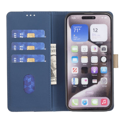 For Xiaomi Redmi K70 / K70 Pro Color Matching RFID Anti-theft Leather Phone Case(Blue) - Xiaomi Cases by buy2fix | Online Shopping UK | buy2fix