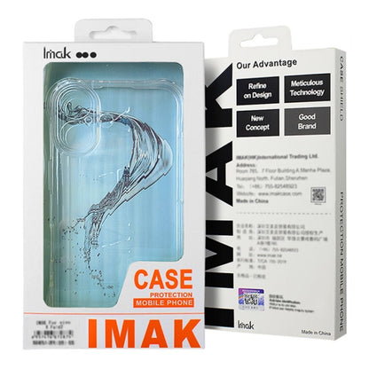 For Motorola Edge 2024 5G IMAK Corrugated Texture Airbag TPU Phone Case(Transparent) - Motorola Cases by imak | Online Shopping UK | buy2fix