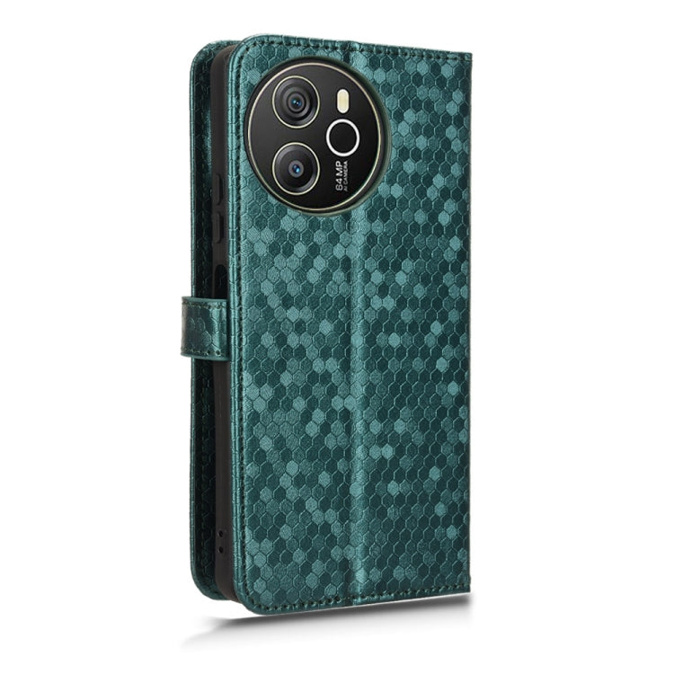 For Blackview Shark 8 Honeycomb Dot Texture Leather Phone Case(Green) - More Brand by buy2fix | Online Shopping UK | buy2fix