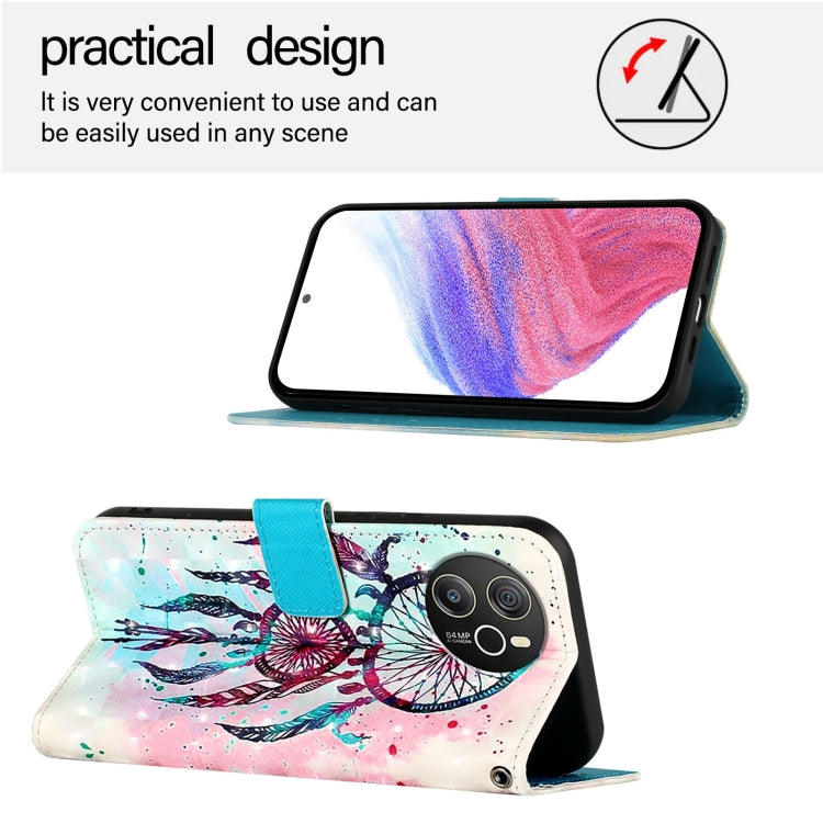 For Blackview Shark 8 3D Painting Horizontal Flip Leather Phone Case(Color Drop Wind Chimes) - More Brand by buy2fix | Online Shopping UK | buy2fix