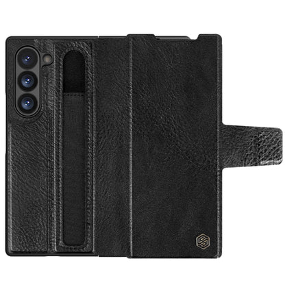 For Samsung Galaxy Z Fold6 5G NILLKIN Ogg Leather Phone Case(Black) - Galaxy Z Fold6 5G Cases by NILLKIN | Online Shopping UK | buy2fix