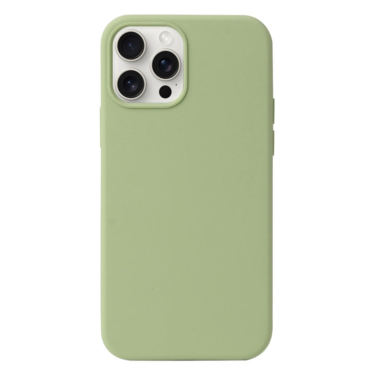 For iPhone 16 Pro Max Liquid Silicone Phone Case(Matcha Green) - iPhone 16 Pro Max Cases by buy2fix | Online Shopping UK | buy2fix