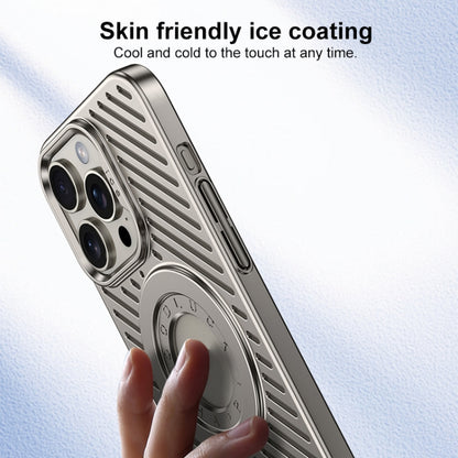 For iPhone 15 Pro Ice Armor Cooling MagSafe Skin Feel Phone Case(Ice Silver) - iPhone 15 Pro Cases by buy2fix | Online Shopping UK | buy2fix