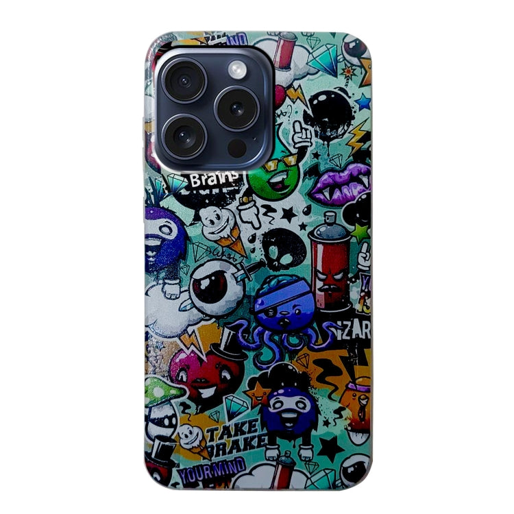 For iPhone 16 Pro Colored Drawing Pattern TPU Phone Case(Graffiti) - iPhone 16 Pro Cases by buy2fix | Online Shopping UK | buy2fix