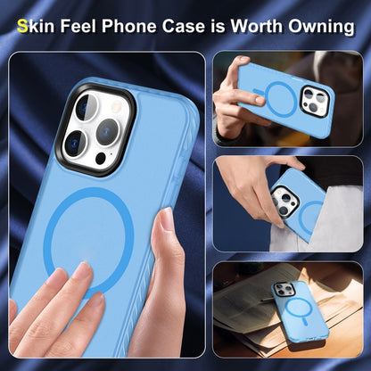 For iPhone 15 Skin Feel Airbag Shockproof MagSafe Phone Case(Blue) - iPhone 15 Cases by buy2fix | Online Shopping UK | buy2fix