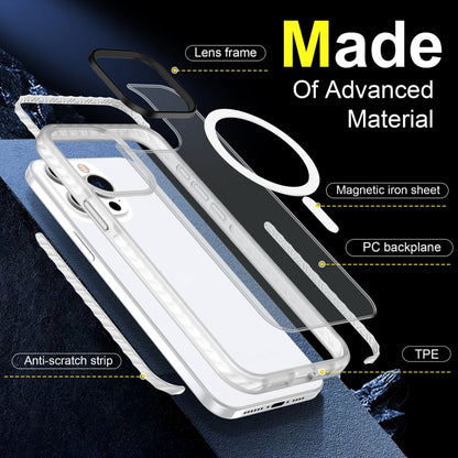 For iPhone 12 / 12 Pro Skin Feel Airbag Shockproof MagSafe Phone Case(Transparent) - iPhone 12 / 12 Pro Cases by buy2fix | Online Shopping UK | buy2fix