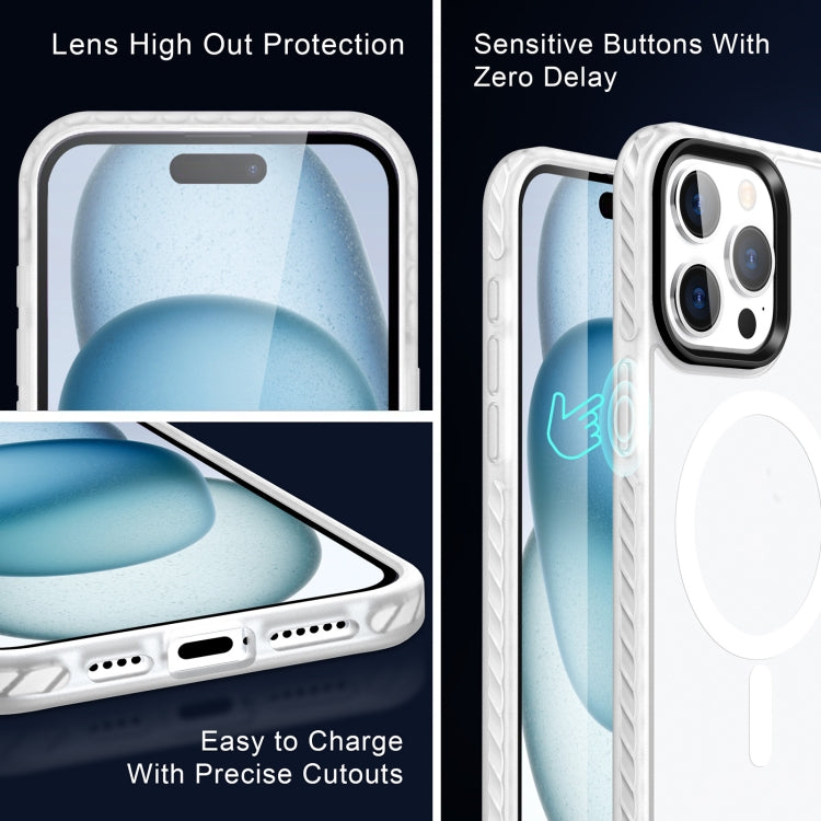 For iPhone 12 / 12 Pro Skin Feel Airbag Shockproof MagSafe Phone Case(Transparent) - iPhone 12 / 12 Pro Cases by buy2fix | Online Shopping UK | buy2fix