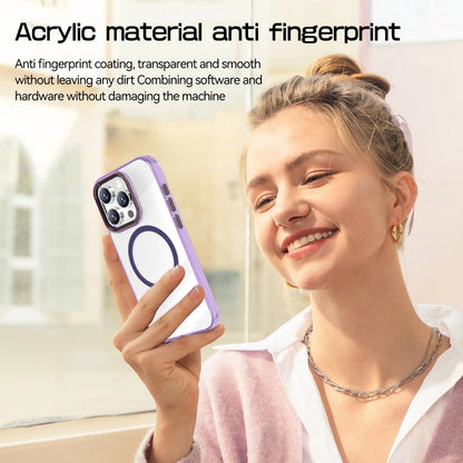 For iPhone 15 Crystal TPU Hybrid PC MagSafe Phone Case(Transparent) - iPhone 15 Cases by buy2fix | Online Shopping UK | buy2fix