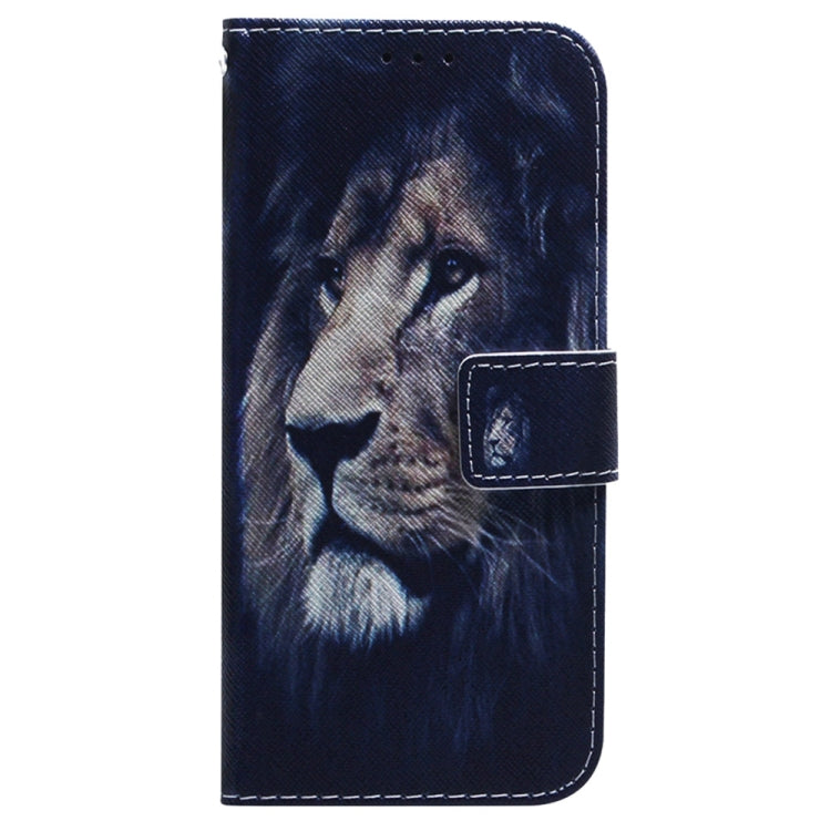 For Samsung Galaxy S25 5G Coloured Drawing Flip Leather Phone Case(Lion) - Galaxy S25 5G Cases by buy2fix | Online Shopping UK | buy2fix