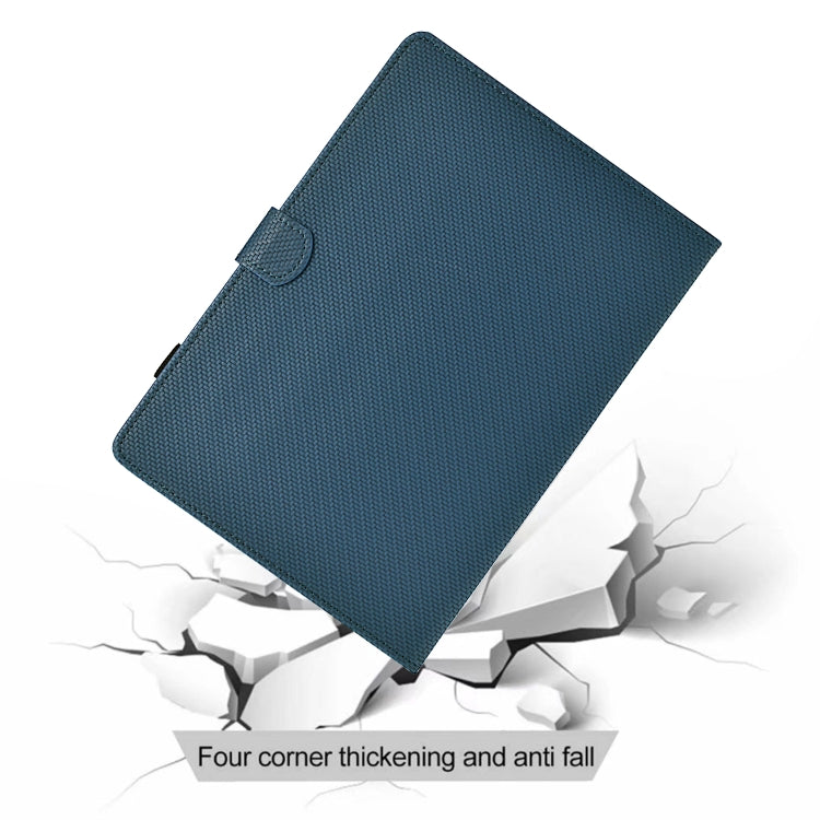 For iPad Pro 11 2024 Solid Color Fiber Texture Smart Tablet Leather Case(Royal Blue) - iPad Pro 11 2024 Cases by buy2fix | Online Shopping UK | buy2fix