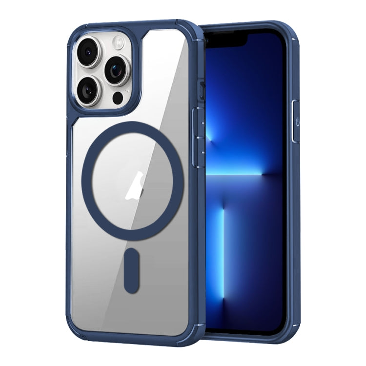 For iPhone 13 Pro MagSafe Acrylic Hybrid TPU Phone Case(Royal Blue) - iPhone 13 Pro Cases by buy2fix | Online Shopping UK | buy2fix