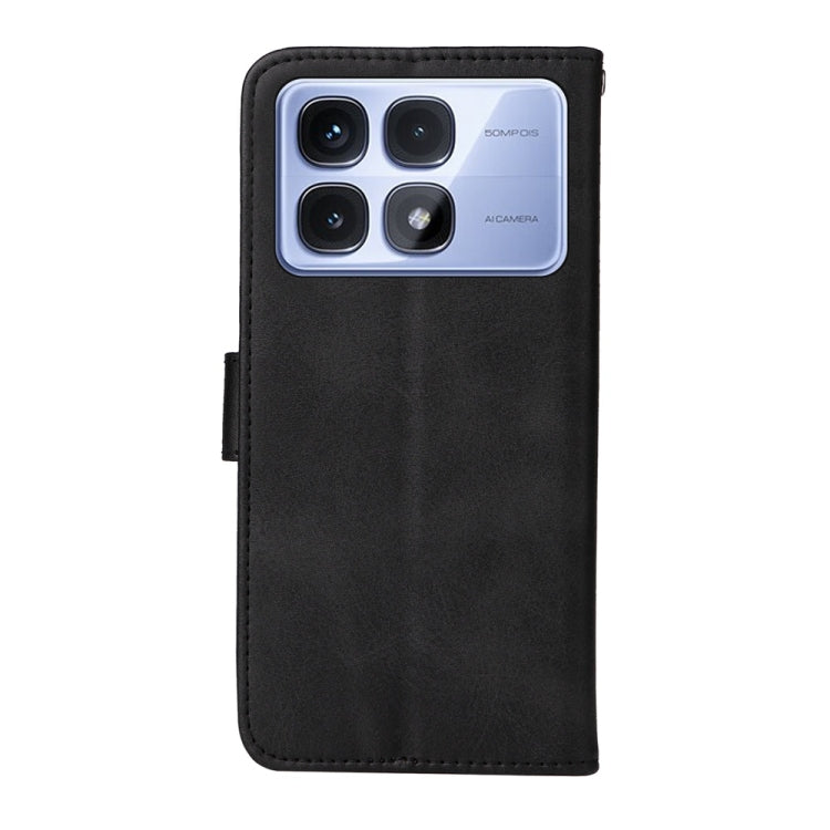 For Redmi K70 Ultra Classic Calf Texture Flip Leather Phone Case(Black) - Xiaomi Cases by buy2fix | Online Shopping UK | buy2fix