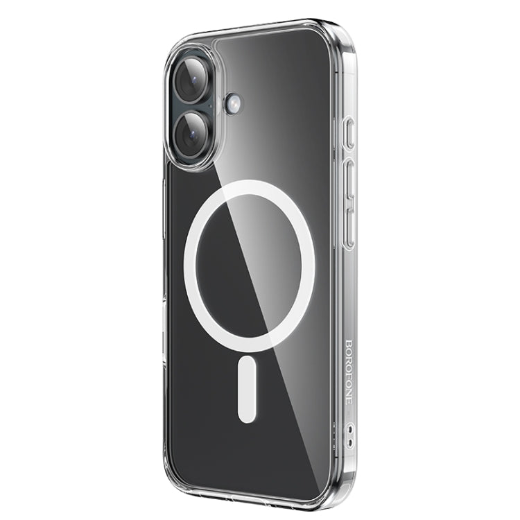 For iPhone 16 BOROFONE BI5 Ice Shield Series MagSafe Magnetic Phone Case(Transparent) - iPhone 16 Cases by Borofone | Online Shopping UK | buy2fix