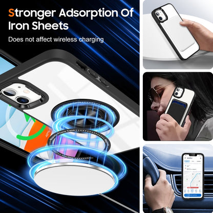 For iPhone 16 Plus Magnetic Rotating Ring Holder Phone Case(Black) - iPhone 16 Plus Cases by buy2fix | Online Shopping UK | buy2fix