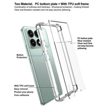 For Redmi K70E IMAK Space Shield PC + TPU Airbag Shockproof Phone Case(Transparent) - Xiaomi Cases by imak | Online Shopping UK | buy2fix