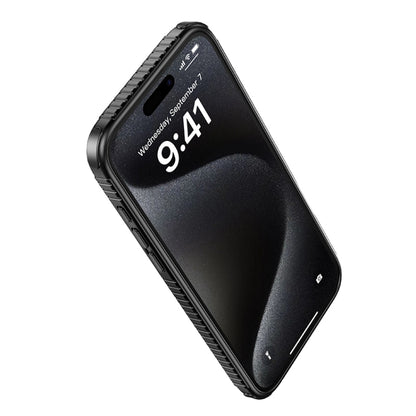 For iPhone 16 hoco Cool Shield MagSafe Shockproof Phone Case(Black) - iPhone 16 Cases by hoco | Online Shopping UK | buy2fix