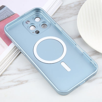 For iPhone 16 Pro Max Liquid TPU Silicone Solid Color MagSafe Phone Case(Blue) - iPhone 16 Pro Max Cases by buy2fix | Online Shopping UK | buy2fix