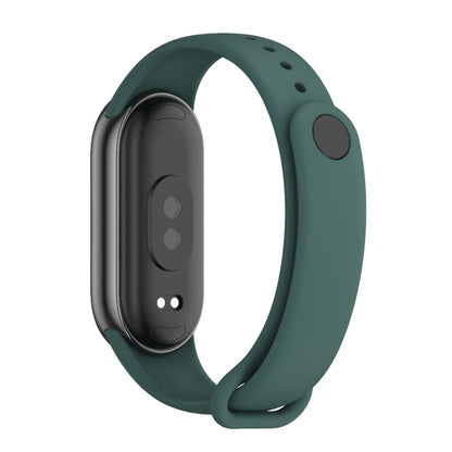 For Xiaomi Smart Band 9 / 8 MIJOBS Metal Buckle Solid Color Silicone Watch Band(Crow Blue) - Watch Bands by MIJOBS | Online Shopping UK | buy2fix