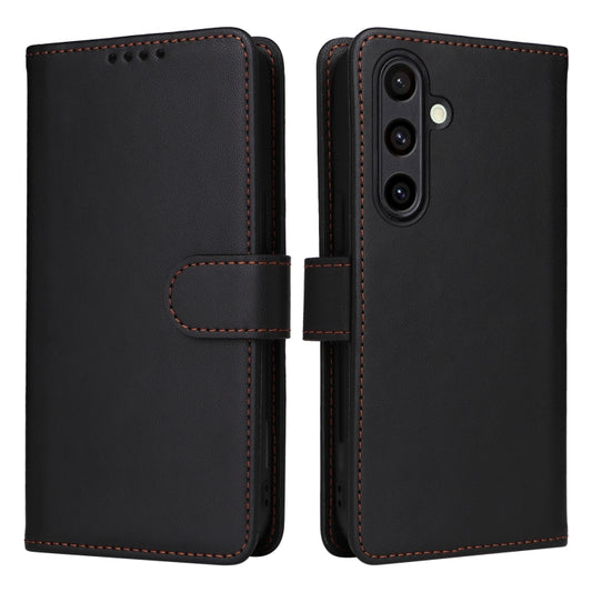 For Samsung Galaxy S24 FE 5G BETOPNICE BN-005 2 in 1 Detachable Imitate Genuine Leather Phone Case(Black) - Galaxy S24 FE 5G Cases by BETOPNICE | Online Shopping UK | buy2fix