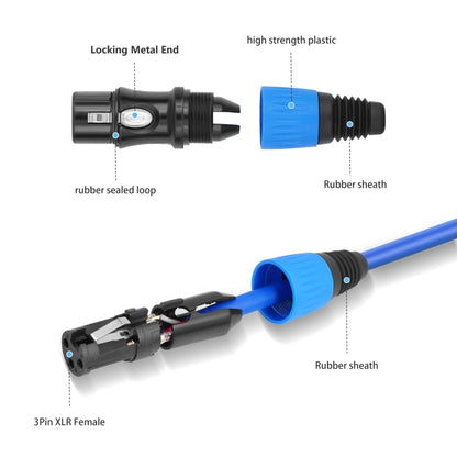 JC1015 XLR 3pin Male to Female Audio Cable, Length:1m(Orange) - Microphone Audio Cable & Connector by buy2fix | Online Shopping UK | buy2fix