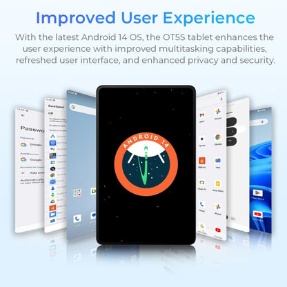 [HK Warehouse] OUKITEL OT5S Tablet PC 12 inch 2.4K Screen, 6GB+256GB, Android 14 Unisoc Tiger T606 Octa Core, Support Dual SIM 4G Network, EU Plug(Blue) - Other by OUKITEL | Online Shopping UK | buy2fix