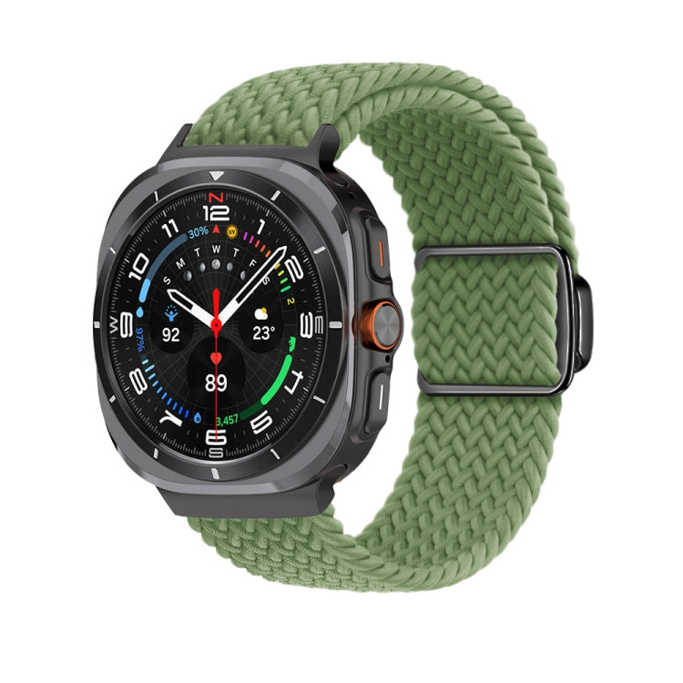 For Samsung Galaxy Watch Ultra 47mm Nylon Loop Magnetic Buckle Watch Band(Cactus) - Watch Bands by buy2fix | Online Shopping UK | buy2fix