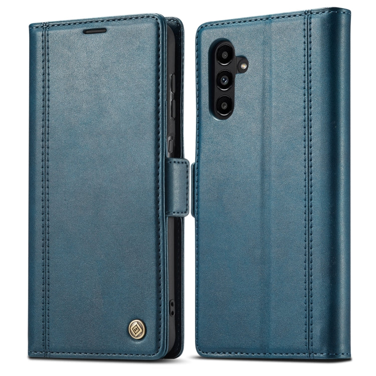 For Samsung Galaxy S24 FE 5G LC.IMEEKE Skin-friendly Card Slots Leather Phone Case(Blue) - Galaxy S24 FE 5G Cases by LC.IMEEKE | Online Shopping UK | buy2fix