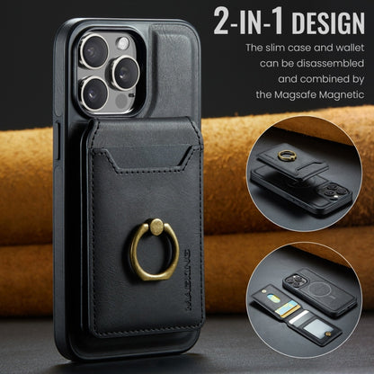 For iPhone 13 Pro Max DG.MING K1 MagSafe Detachable Wallet RFID Back Cover Phone Case(Black) - iPhone 13 Pro Max Cases by DG.MING | Online Shopping UK | buy2fix