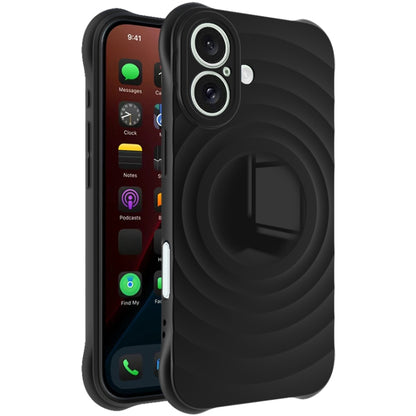 For iPhone 16 IMAK UC-6 Series Manbo Frosting Soft Phone Case(Black) - iPhone 16 Cases by imak | Online Shopping UK | buy2fix