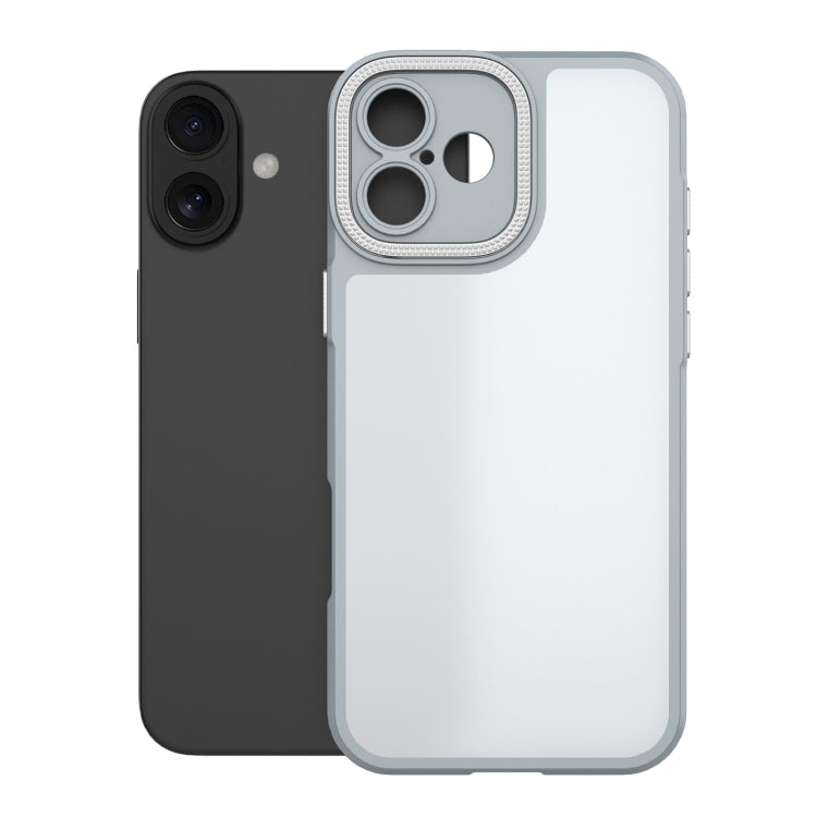 For iPhone 16 Plus Bodyguard Micro Matte PC Hybrid TPU Phone Case(Grey) - iPhone 16 Plus Cases by buy2fix | Online Shopping UK | buy2fix