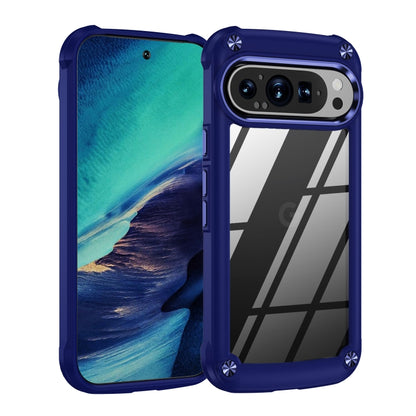 For Google Pixel 9 Pro XL TPU + PC Lens Protection Phone Case(Blue) - Google Cases by buy2fix | Online Shopping UK | buy2fix