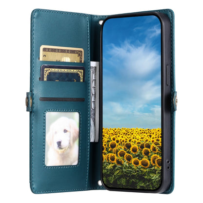 For Google Pixel 9 / 9 Pro Wallet Multi-card Slot Leather Phone Case with Lanyard(Green) - Google Cases by buy2fix | Online Shopping UK | buy2fix