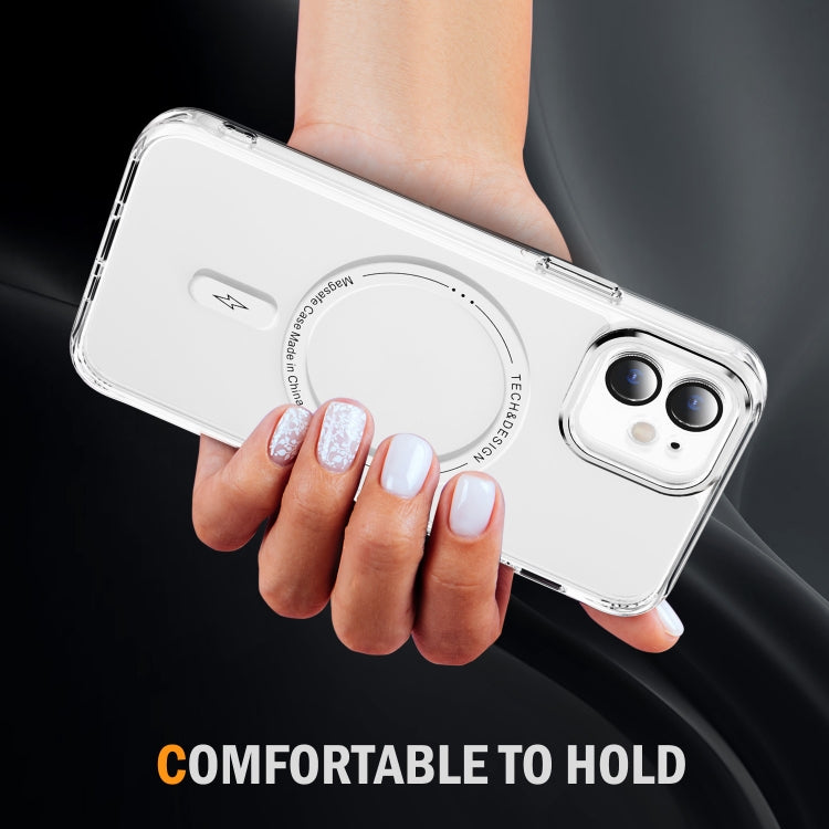 For iPhone 11 Airbag Magsafe PC Hybrid TPU Phone Case(Transparent) - iPhone 11 Cases by buy2fix | Online Shopping UK | buy2fix