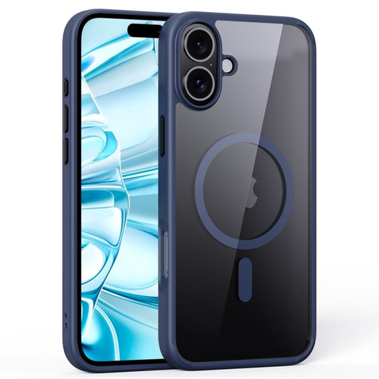 For iPhone 16 Plus Ming Shield Series MagSafe Magnetic Phone Case(Titanium Blue) - iPhone 16 Plus Cases by buy2fix | Online Shopping UK | buy2fix