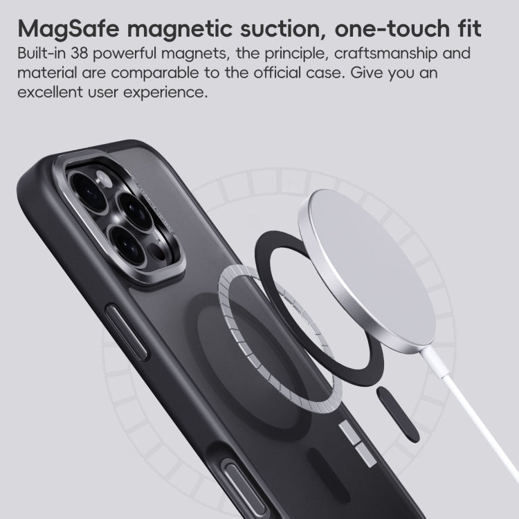 For iPhone 16 Frosted MagSafe Magnetic Phone Case(Puprle) - iPhone 16 Cases by buy2fix | Online Shopping UK | buy2fix