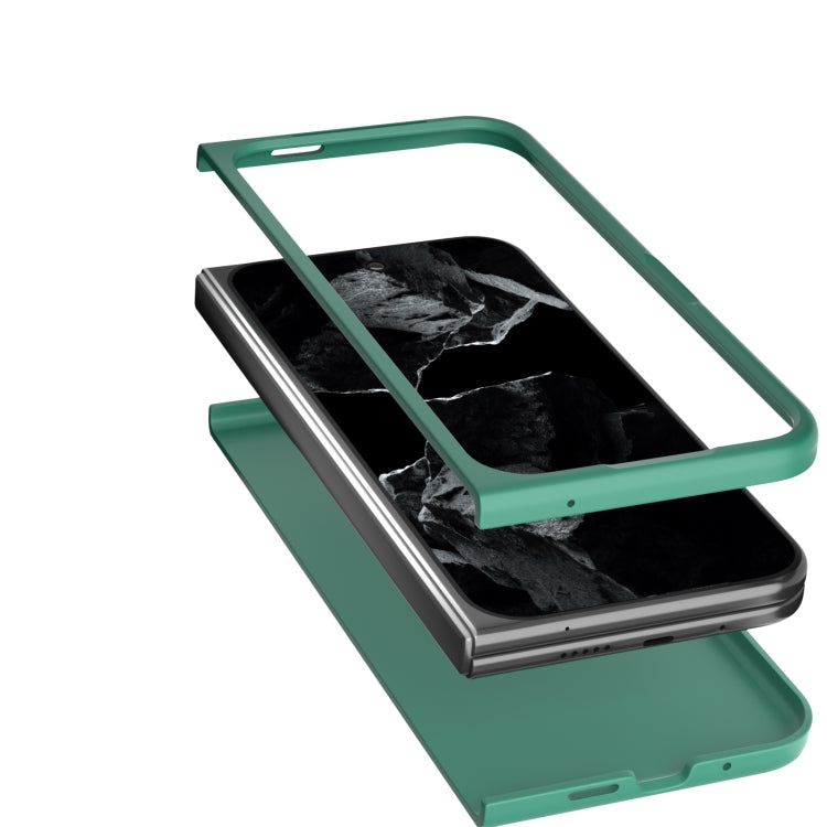 For Google Pixel 9 Pro Fold Skin Feel PC Phone Case(Deep Green) - Google Cases by buy2fix | Online Shopping UK | buy2fix