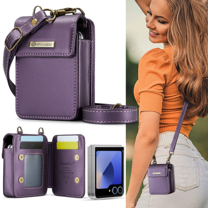 For Samsung Z Flip Series CaseMe Me50 Mini Lanyard Universal Bag(Purple) - Galaxy Z Flip6 5G Cases by CaseMe | Online Shopping UK | buy2fix