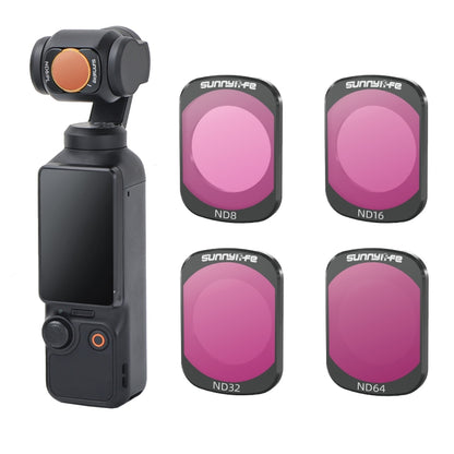 For DJI Osmo Pocket 3 Sunnylife Camera Lens Magnetic Metal Filter, No Impact On Gimbal Reset, Filter:4 in 1 ND8-64 - Lens Accessories by Sunnylife | Online Shopping UK | buy2fix