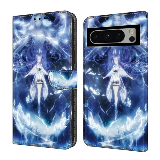 For Google Pixel 9 Pro XL Crystal Painted Leather Phone case(Magic Fairy) - Google Cases by buy2fix | Online Shopping UK | buy2fix