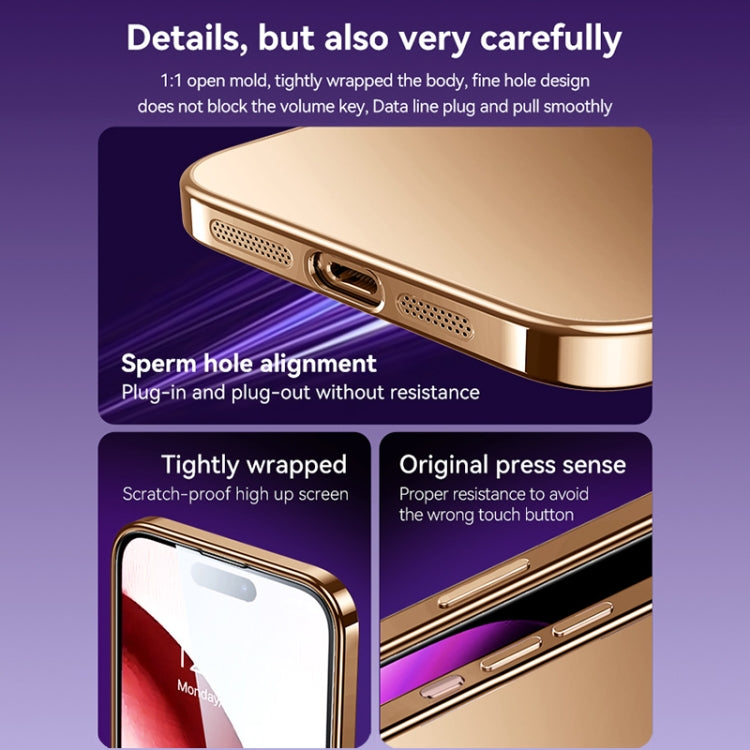 For iPhone 16 Plus SULADA Natural Color Series Electroplating Frosted TPU Phone Case(Dark Purple) - iPhone 16 Plus Cases by SULADA | Online Shopping UK | buy2fix