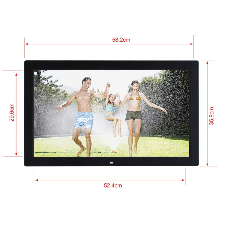 23.6 inch LED Screen Digital Photo Frame, Plug Type:US Plug(Black) - 15 inch Above by buy2fix | Online Shopping UK | buy2fix