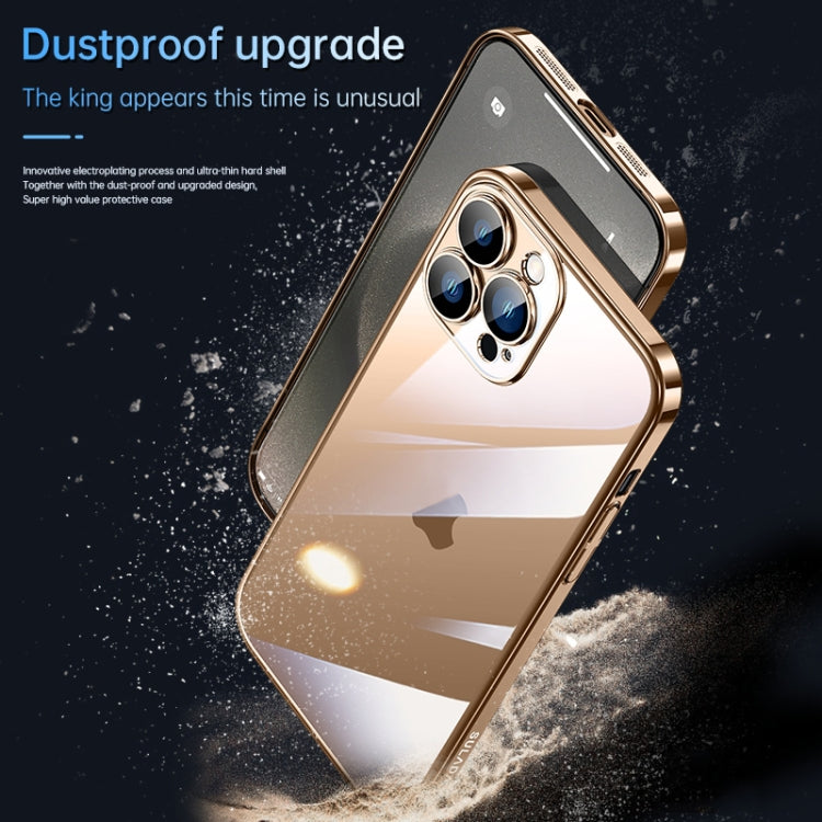 For iPhone 16 Plus SULADA JINGJIA Series Lens Protector Hard PC Phone Case(Gold) - iPhone 16 Plus Cases by SULADA | Online Shopping UK | buy2fix